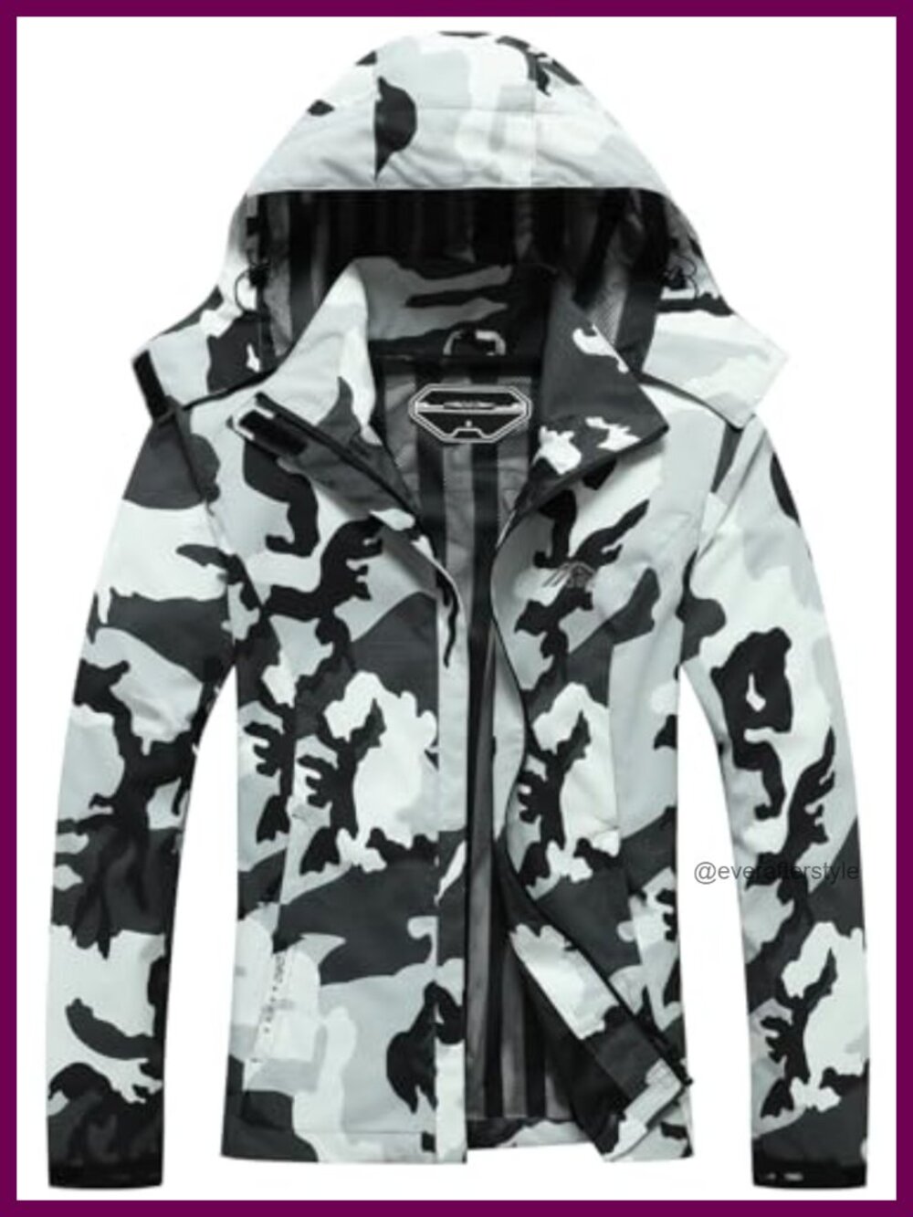 Women's Waterproof Raincoat Lightweight Rain Jacket Detachable Hood